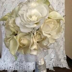 FOREVER BRIDAL BOUQUET WITH CRYSTALS
